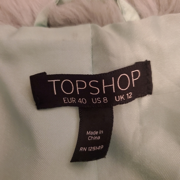 TOPSHOP mint fun faux fur - Picture 8 of 11